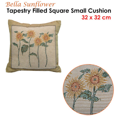 Rapee Bella Sunflower Tapestry Filled Cushion 32 x 32 cm