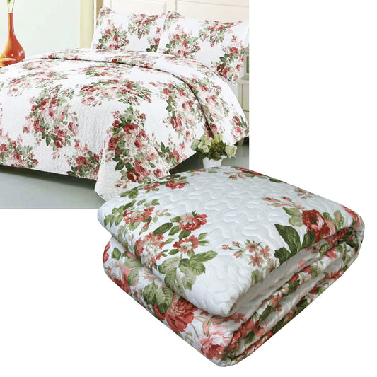 Babylon 3 Pce Lightly Quilted Polyester Cotton Coverlet Set Queen/King