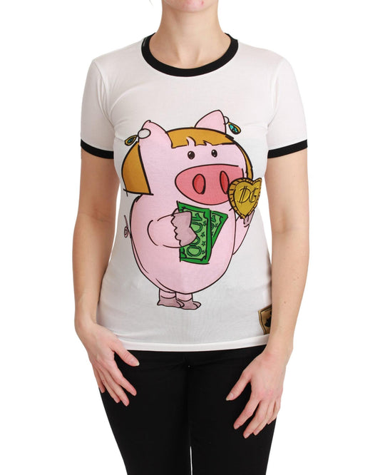 Dolce & Gabbana Year of the Pig Crewneck T-shirt 36 IT Women