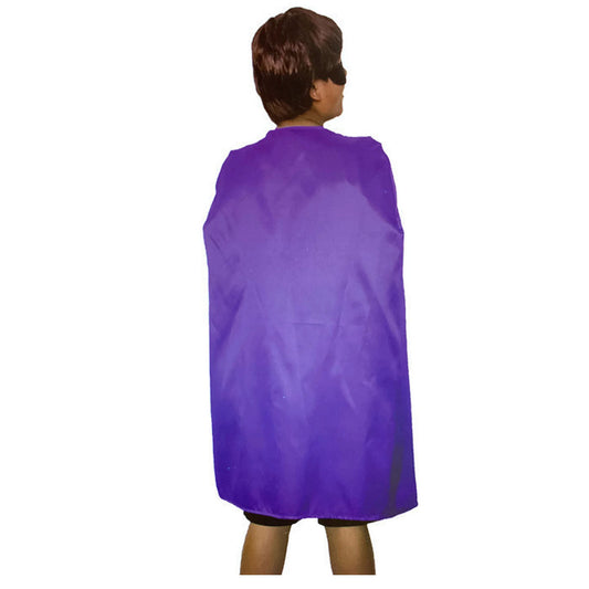 MEDIUM CAPE Kids Childrens Party Costume Vampire Halloween Coat School Team - Purple