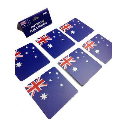 6pcs AUSTRALIA FLAG COASTERS Placemat Table Drinks Wine Beer Holder Souvenir