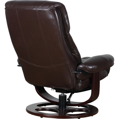 Julio Faux Leather Premium Reclining Lounge Arm Chair w/ Ottoman Swivel Sofa