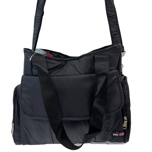 FIB Baby Nappy Bag Diaper Maternity Milk Mummy Changing Travel Tote - Black