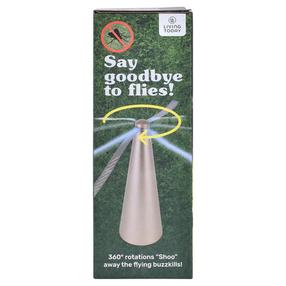 Shoo-Fly & Bug Fan Repeller Outdoor BBQ Picnic Camping Repellent RV - Gold