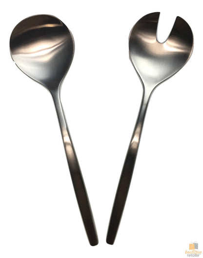 GROSVENOR Chill 2 Salad Servers 18/10 Stainless Steel Spoon Fork CHILL2SS