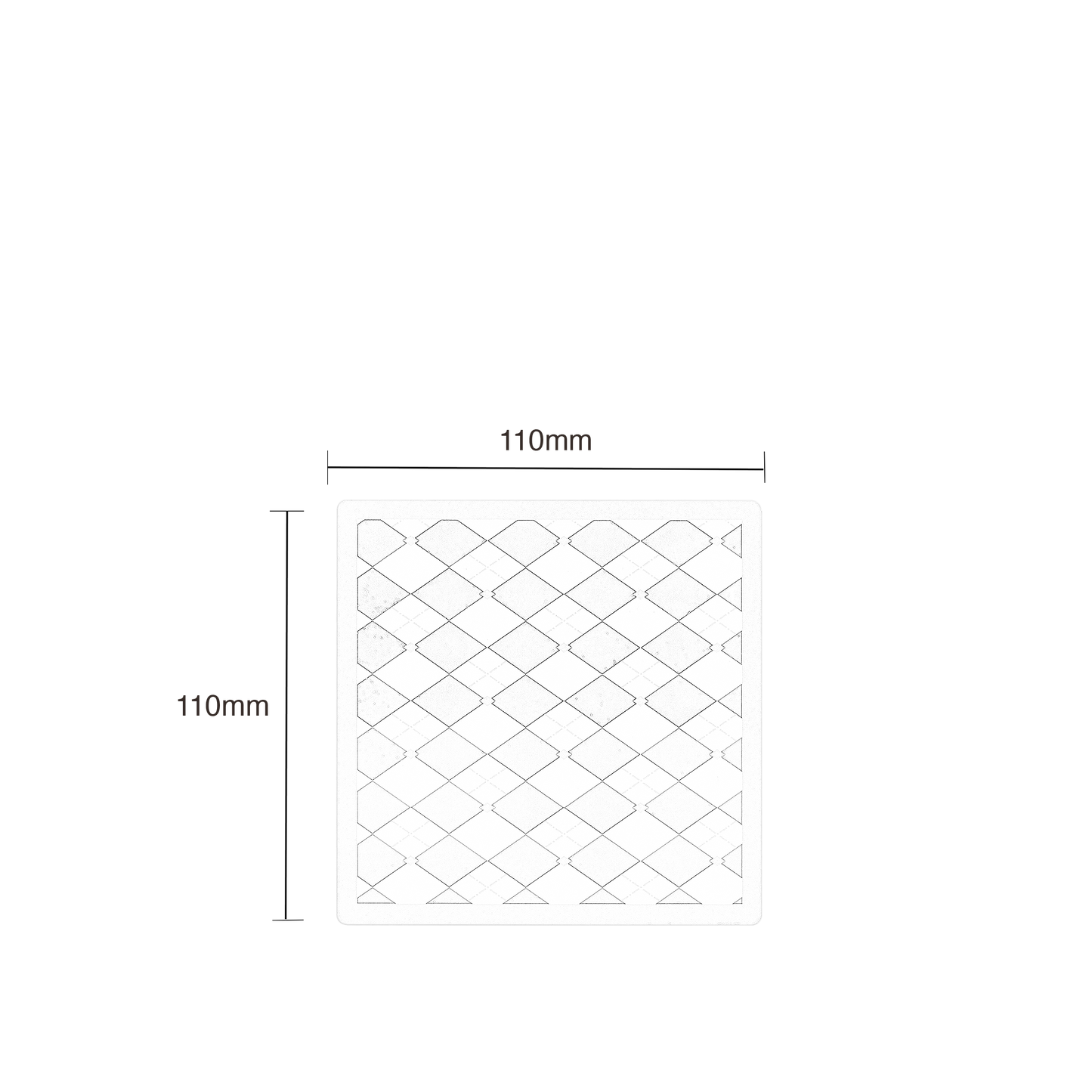 Cassette Checkboard Coaster white