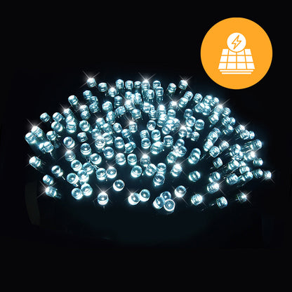 Solar Fairy Lights 500 LEDs available in 4 Colors - RWG (Red White Green Mixed)