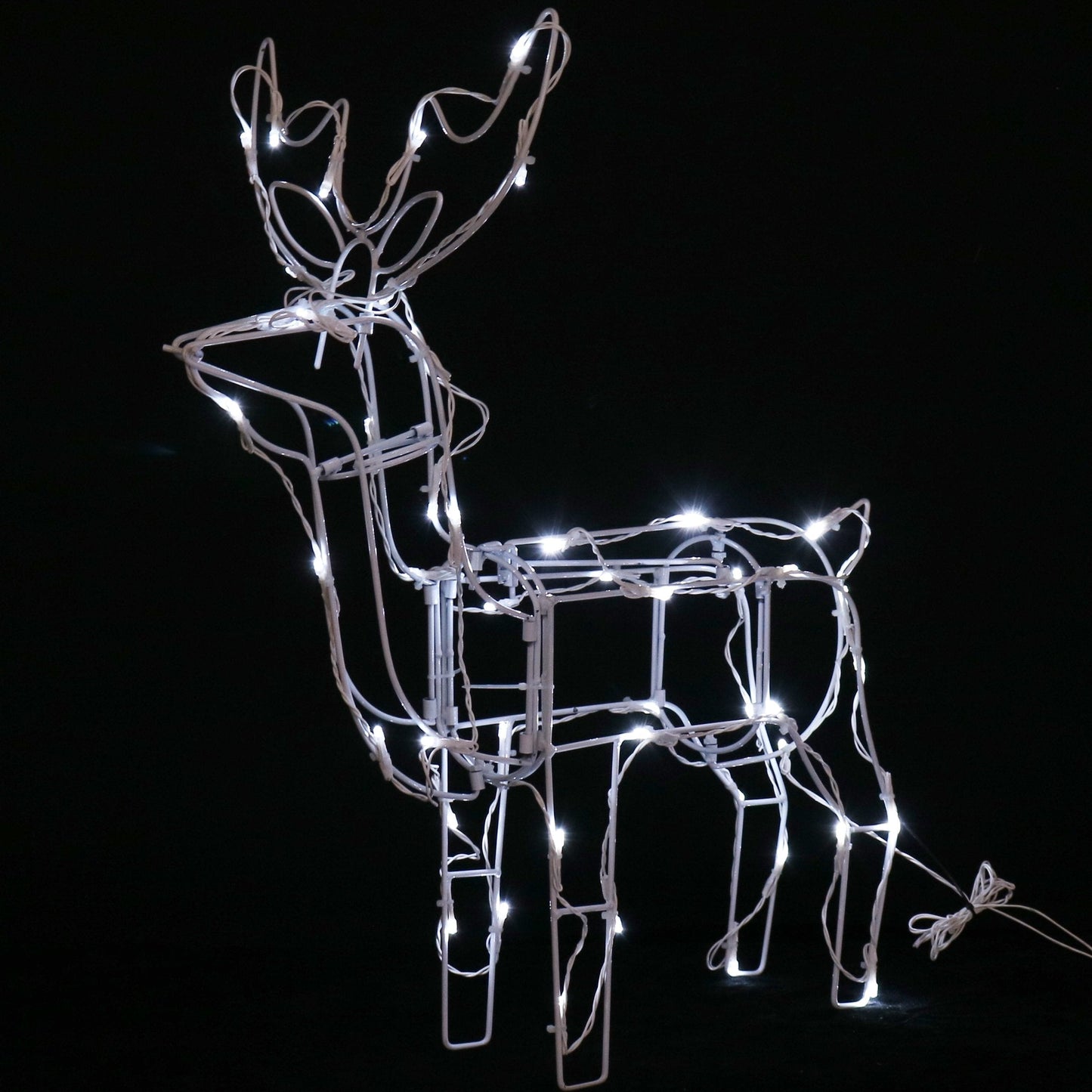 Solar LED Standing 3D Reindeer - 60 cm