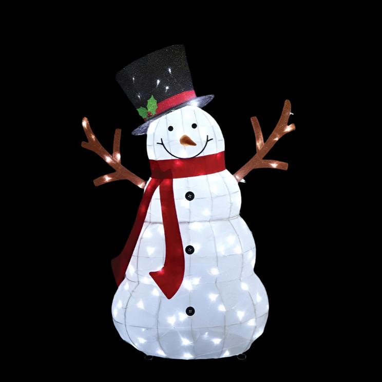 LED Mesh Melting Snowman 135cm Twinkle