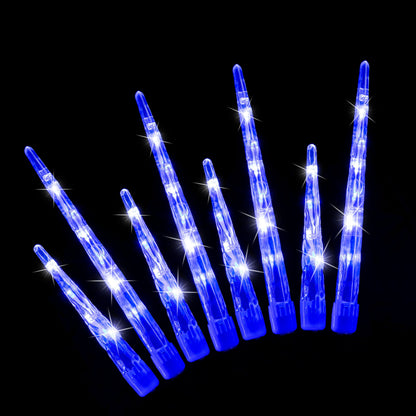 LED Icicle Tube Lights 24-Pack Available in 2 Colors - White