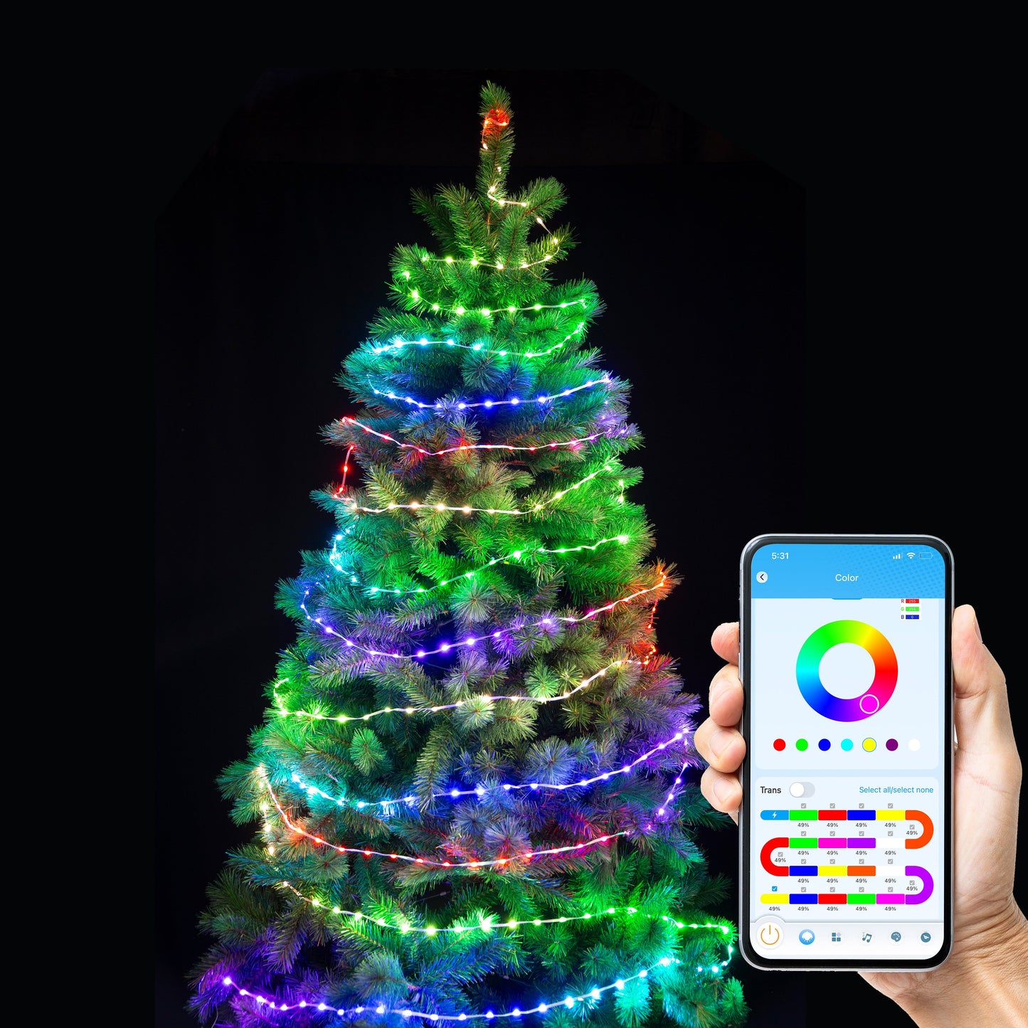 App Controlled Lightshow Fairy Lights LEDs Reel available in 2 Lengths - 29.9 meter