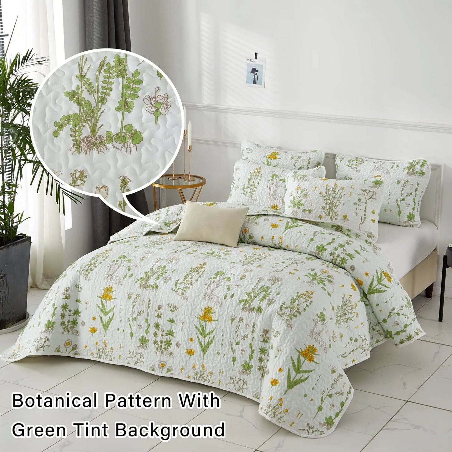 Artistic Quilted coverlet and pillowcovers set: Unleash Your Creativity - Queen size