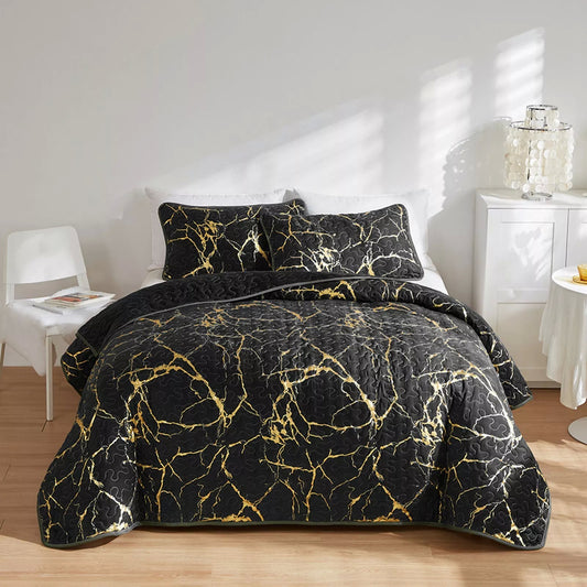 Exquisite Quilted bedspread and pillowcovers set: Experience Pure Comfort - Queen size