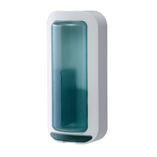 Wall-Mounted Utensil Holder with Dustproof and Insect-Resistant Cover 15cm(L)*6.5cm(D)*32cm(H)(Blue)