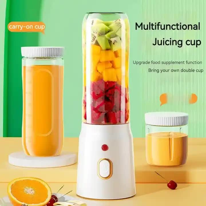 Portable Rechargeable Blender - 450ml High-Speed Personal Smoothie Maker