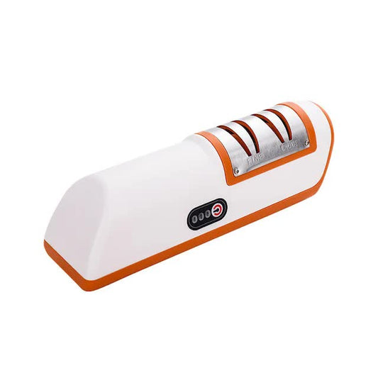 Orange Electric Knife Sharpener Stone - High-Speed Diamond Grinding Wheel, Efficient and Easy-to-Use Blade Sharpening Tool for Home and Professional Use