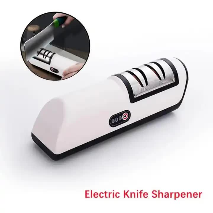 Orange Electric Knife Sharpener Stone - High-Speed Diamond Grinding Wheel, Efficient and Easy-to-Use Blade Sharpening Tool for Home and Professional Use