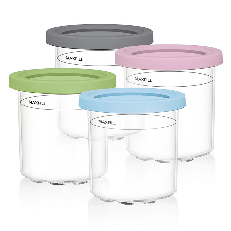 Four-color Set Durable Food Storage Containers – Multi-Color BPA-Free Airtight Containers