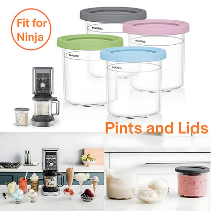 Four-color Set Durable Food Storage Containers – Multi-Color BPA-Free Airtight Containers