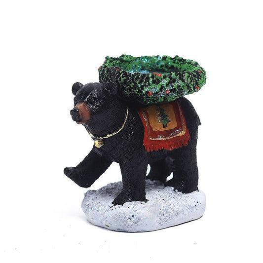 The Bear With The Candlestick On His Back Candle Holder - Unique Aromatherapy Table Decor