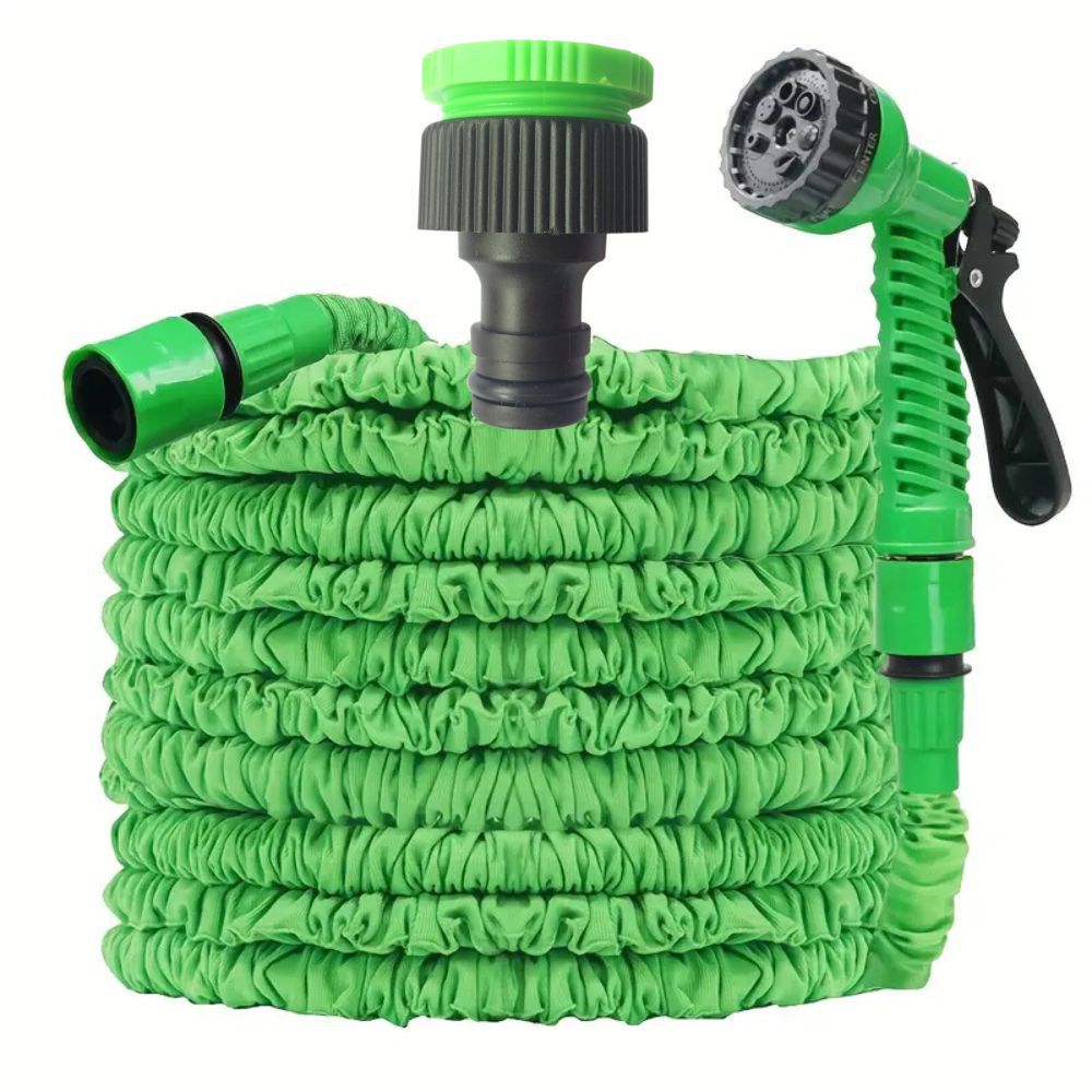 30m Anti-Kink Expandable Garden Hose - Flexible, Tangle-Free Water Hose with Adjustable Spray Nozzle