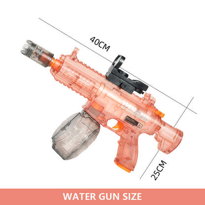 Pink Electric Water Gun - 450ml High-Capacity Automatic Water Blaster with 10M Range and Accessories(Rechargeable Lithium Battery)