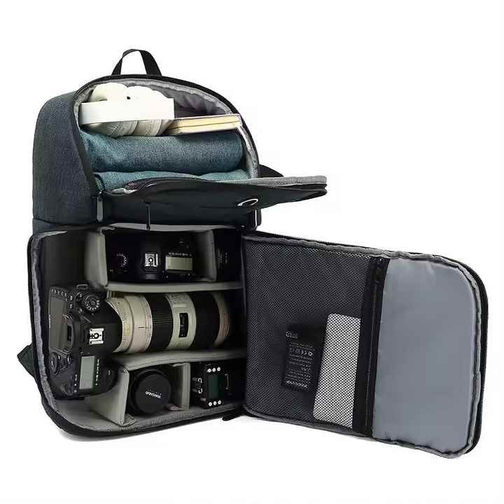 Waterproof DSLR Camera Backpack - Multifunctional large-capacity camera bag that easily carries a tripod mount and headphone jack