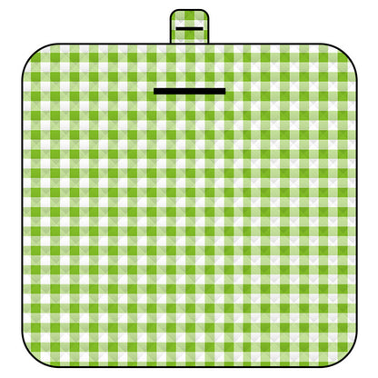 Thickened Waterproof Picnic Blanket - Portable Outdoor Beach Mat for Camping and Hiking 150*200cm(Green Plaid)