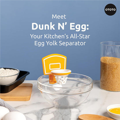 Dunk N’ Egg - Fun and Innovative Basketball-Themed Egg Yolk Separator for Your Kitchen