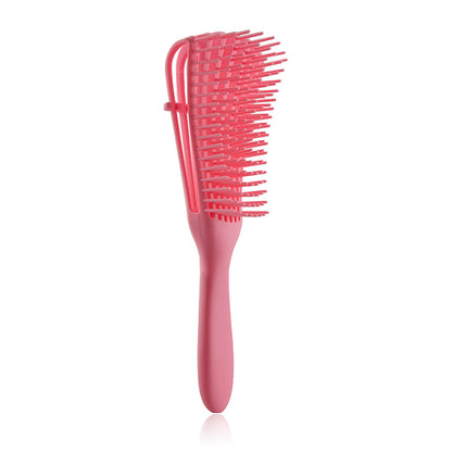 3PCS Pink Octopus-Style Detangling Brush - 8 Flexible Arms for Effortless Hair Styling