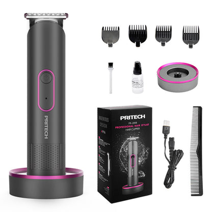 PRITECH PR-2888 Professional Hair Clipper Kit - USB Rechargeable, 600mAh Battery, IPX6 Waterproof Grooming Set