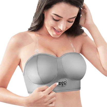 Electric Breast Massager Bra - Wireless, Comfortable Vibration Massage for Relaxation and Circulation