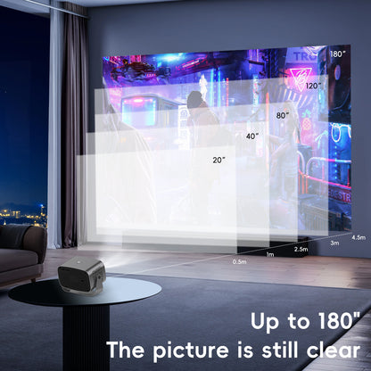 V100 Auto-Focus 4K Mini Projector (950S)with Android WiFi for Home Theater 197*91*101MM(2+8G)