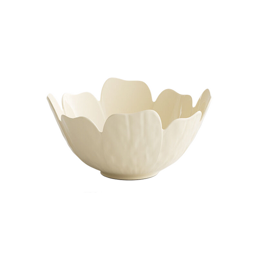 Cream white sunflower fruit tray, 1 small size 21.5cm*11cm