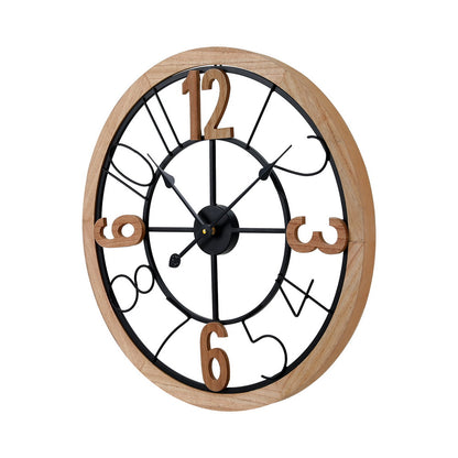 Artiss 60CM Wall Clock Wooden