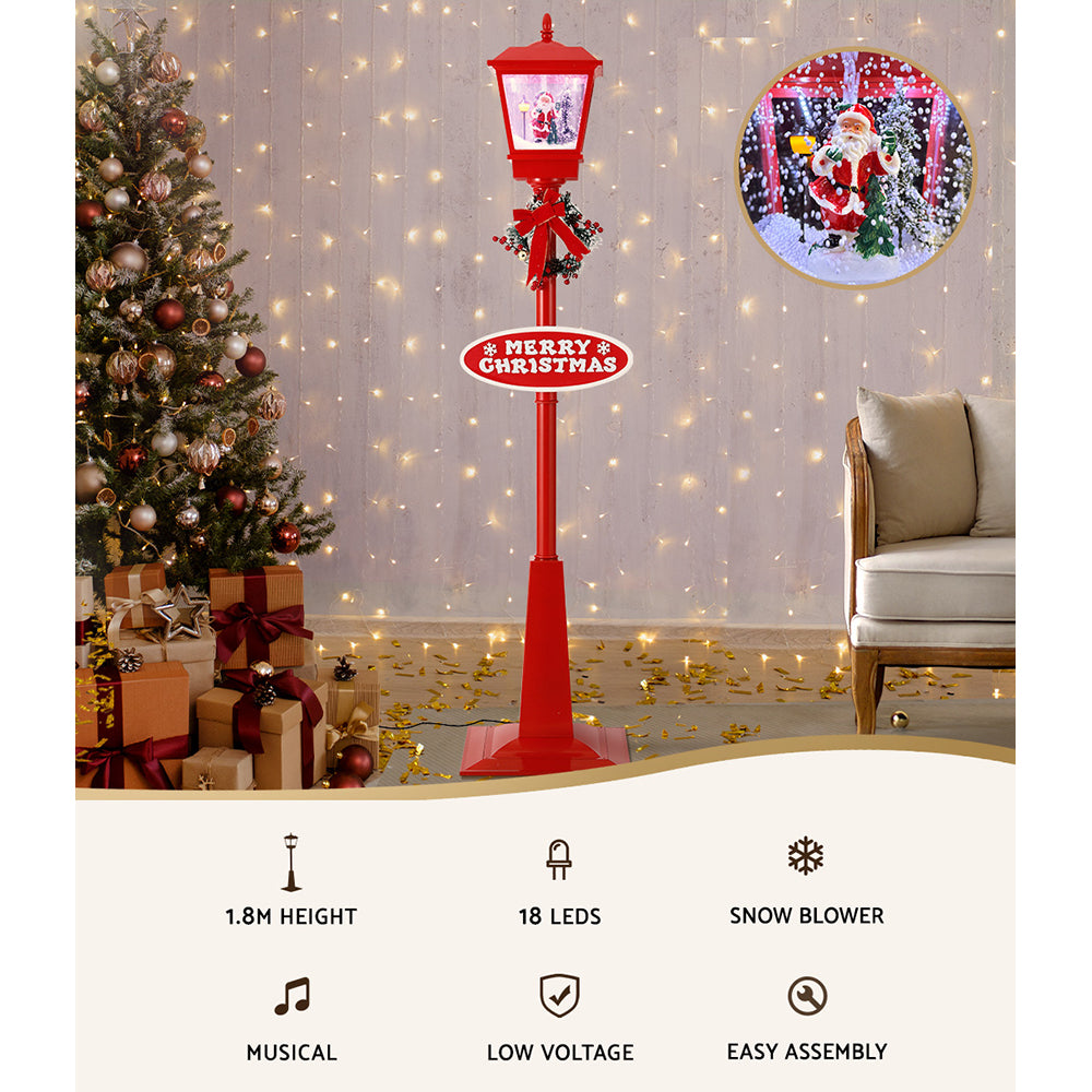 Jingle Jollys 1.8M Christmas Lamp Post Lights LED Outdoor Decorations